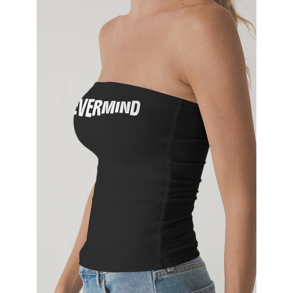 Nevermind Strapless Tube Top - Black - Image 2