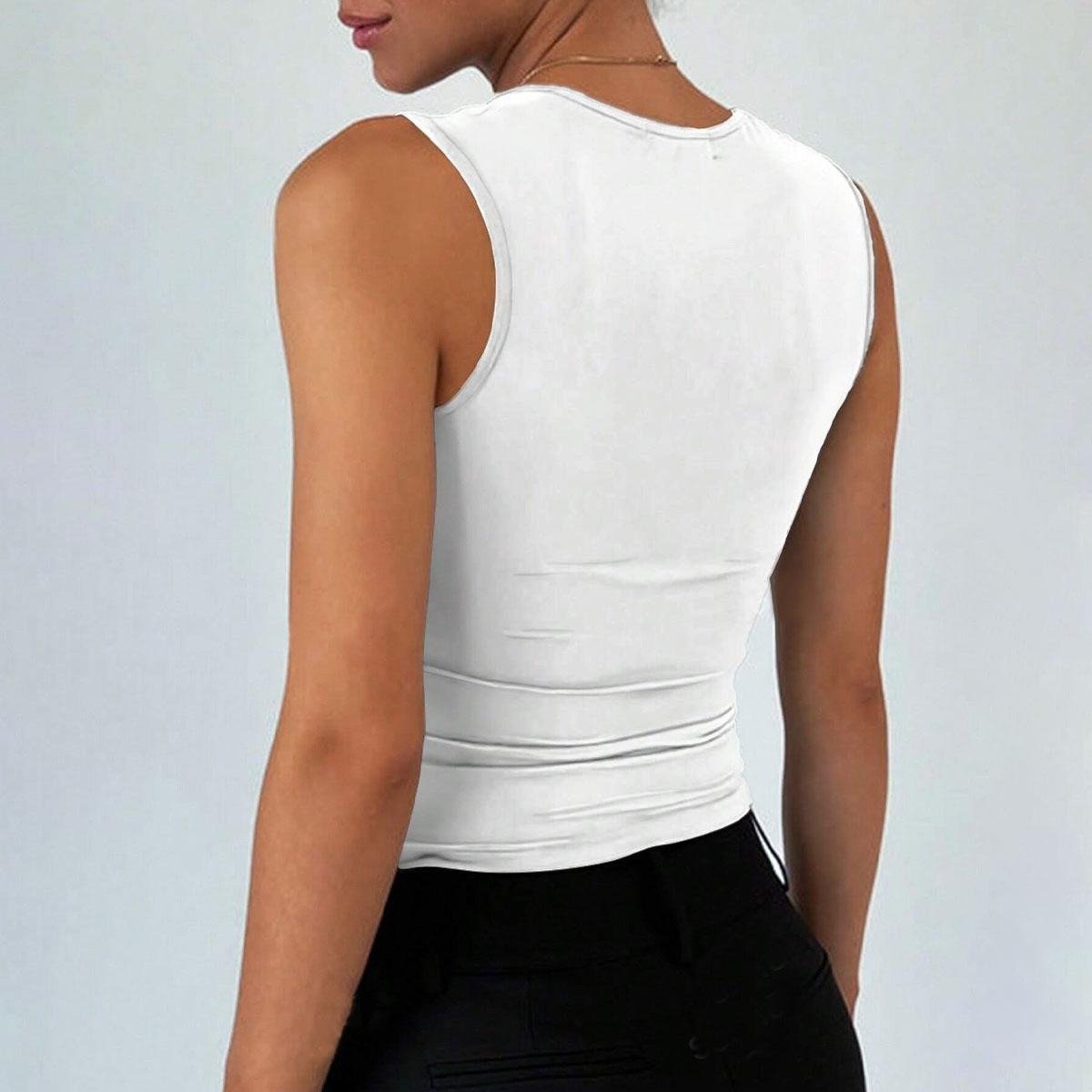 I Told ChatGPT About You Square Neck Tank - White - Image 3