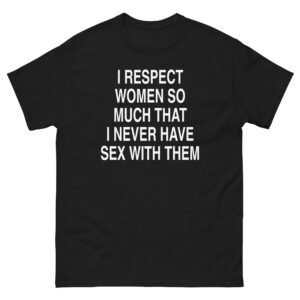 I Respect Women So Much Tee - Black