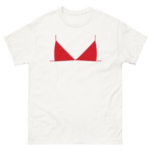 Red Bra Tee - White