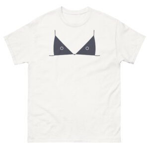 Grey Bra Tee - White