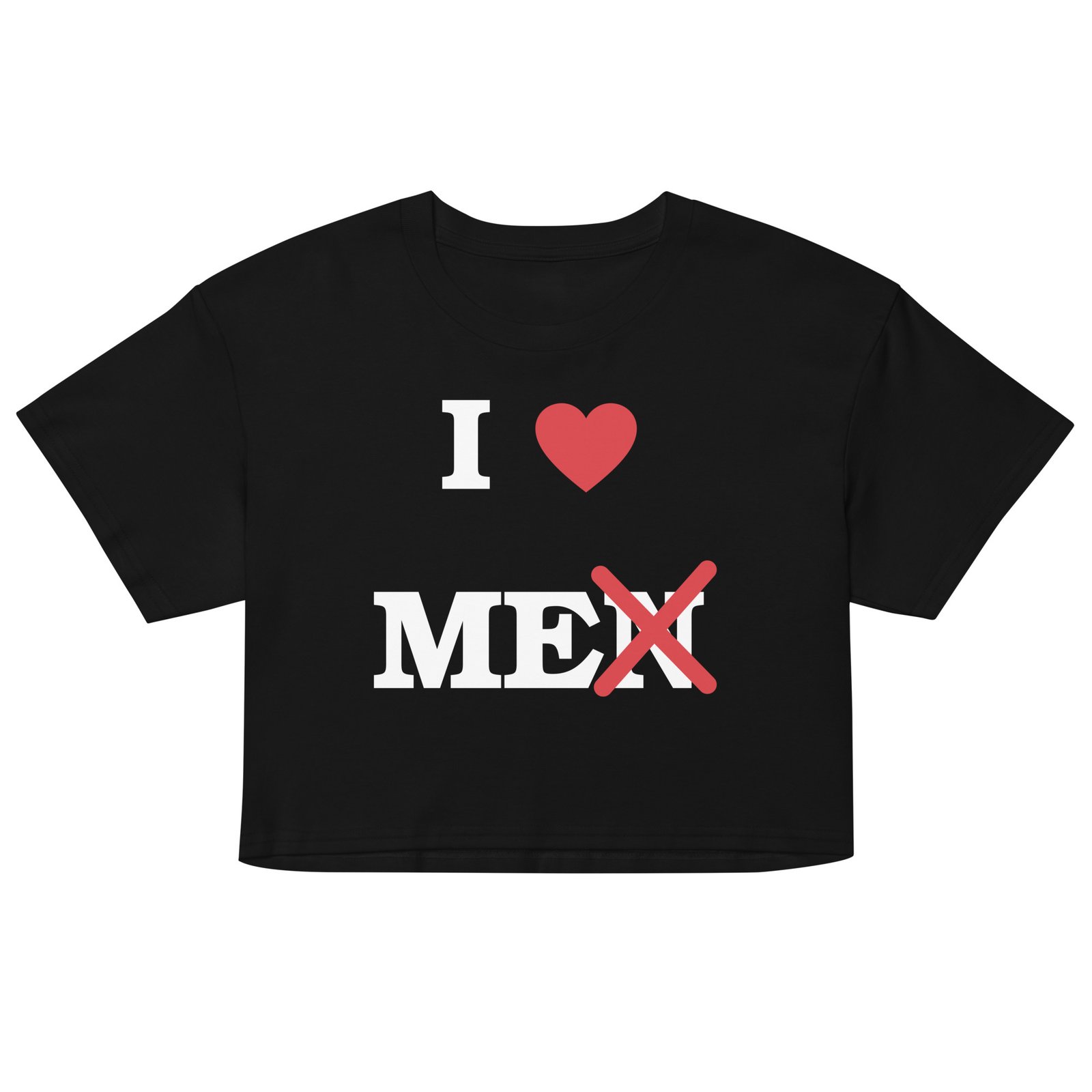 I Love Me crop top