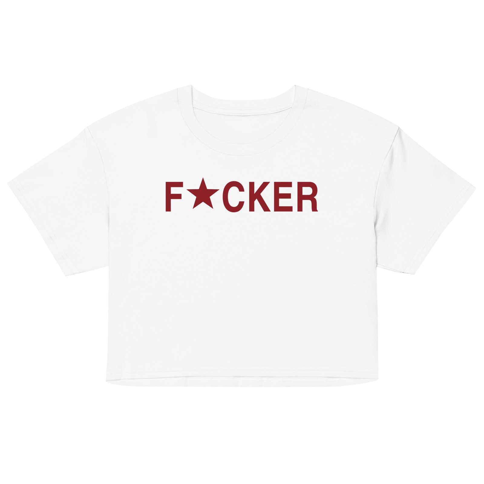 F*cker Crop Top - White