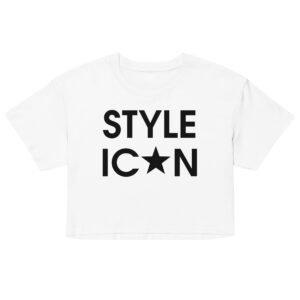 Style Icon Crop Top - White